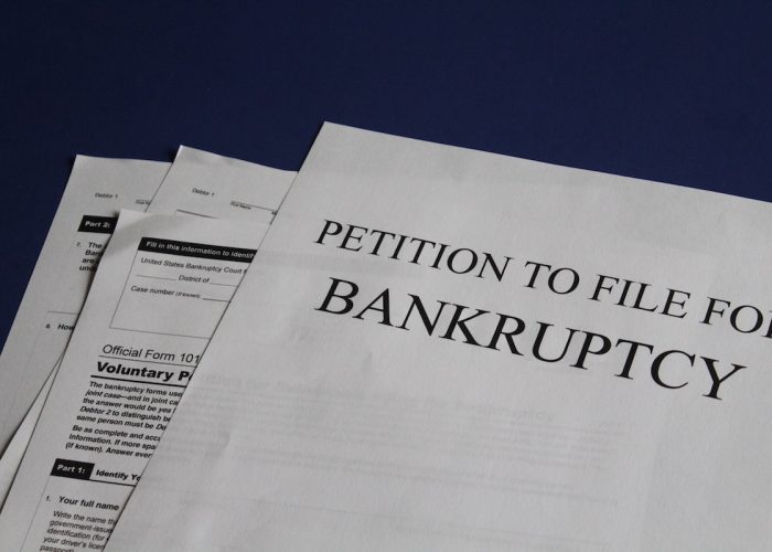 petition to file for bankruptcy paperwork